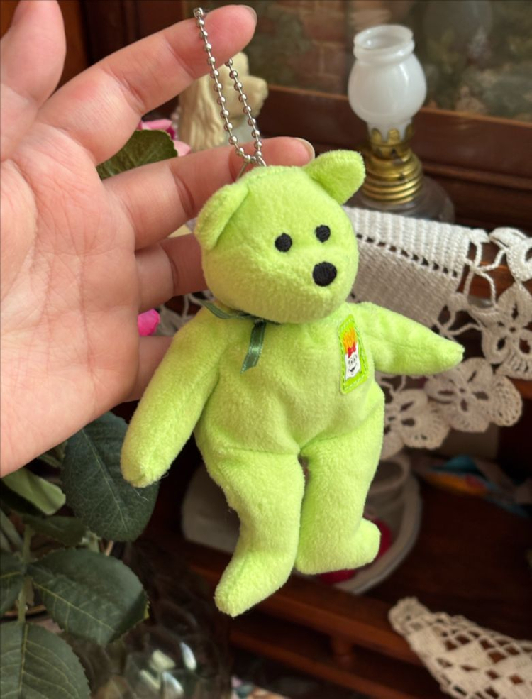 키링 커스텀) 2004년도 25주년 맥토이 미니 ty베어 고전빈티지인형 티와이베어 빈티지해피밀토이 이미지