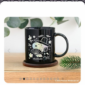 알라딘 스누피 머그 (나전칠기 스타일)