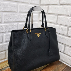 [정품] 프라다 비텔로 피닉스 금장 블랙 토트백