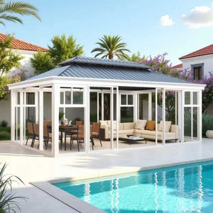 알류미늄 펜트하우스 폴리카보네이트 4x6m 무료설치 이미지