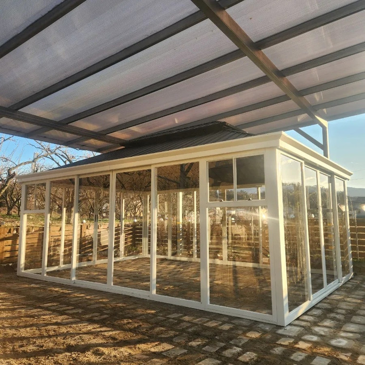 알류미늄 펜트하우스 폴리카보네이트 4x6m 무료설치 이미지