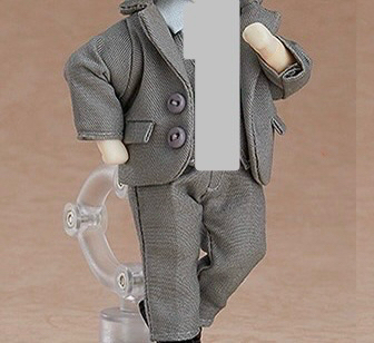 미사용) 넨도로이드 돌 넨도돌 굿스마정품 회색정장 세트--2