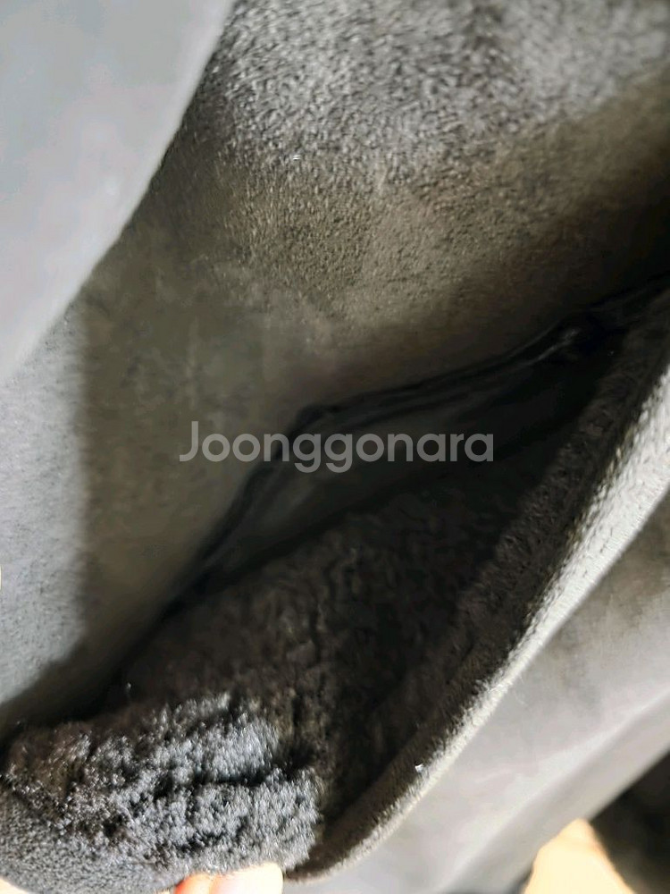 (새상품) 블랙 리버시블 스웨이드 롱무스탕(국내 상품)(큰 사이즈도가능)--3