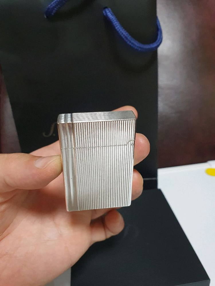 [풀세트] 듀퐁라이터 라인2 ca18137 개츠비 실버 듀퐁 이미지