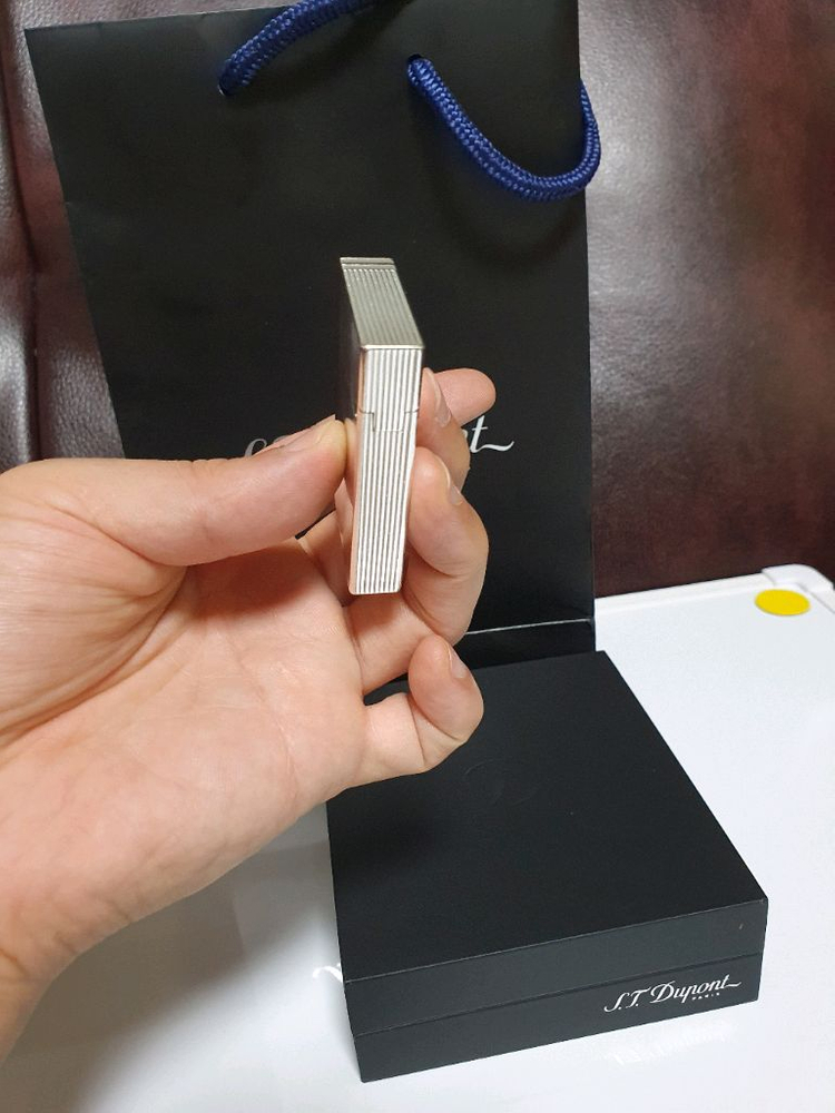 [풀세트] 듀퐁라이터 라인2 ca18137 개츠비 실버 듀퐁 이미지