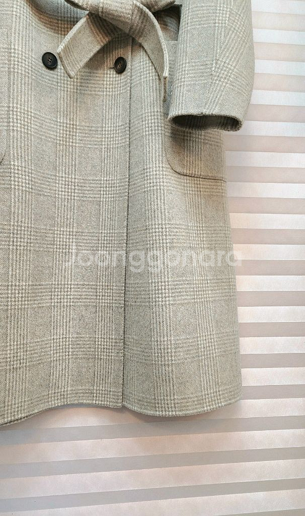 퓨어다> 상태최상-울90 핸드메이드 벨티드 롱코트--4