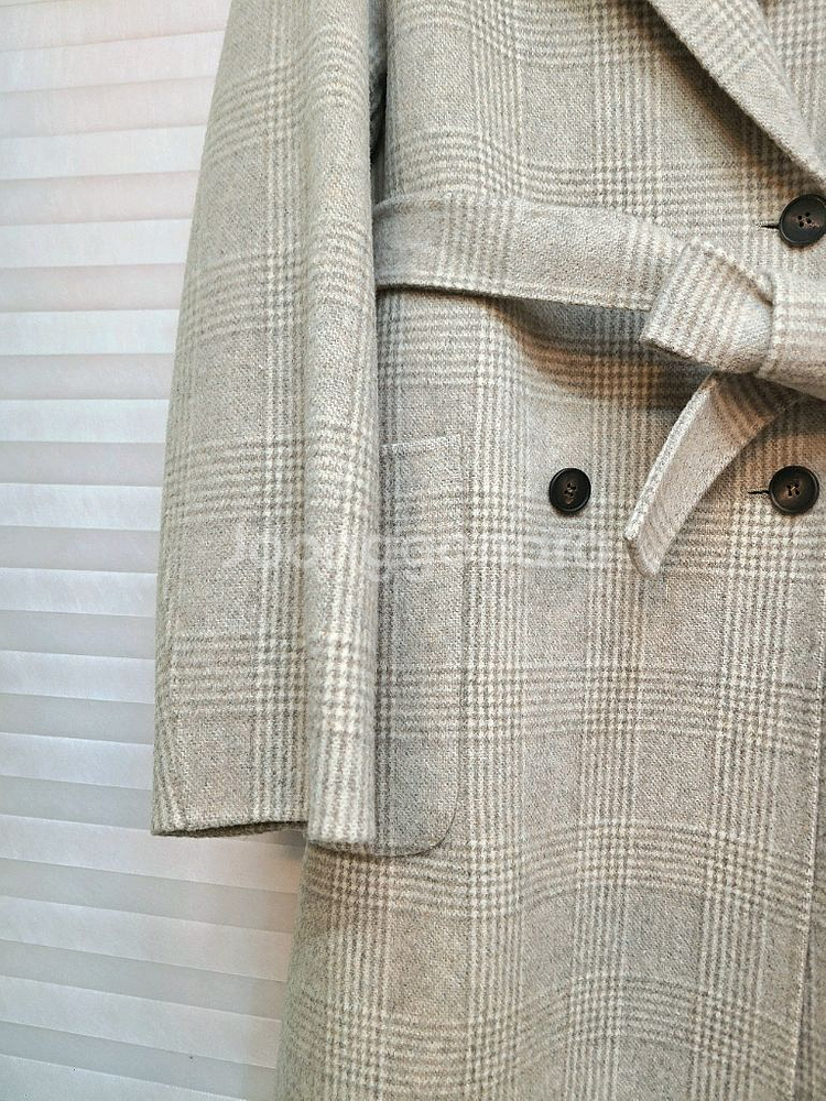 퓨어다> 상태최상-울90 핸드메이드 벨티드 롱코트--5