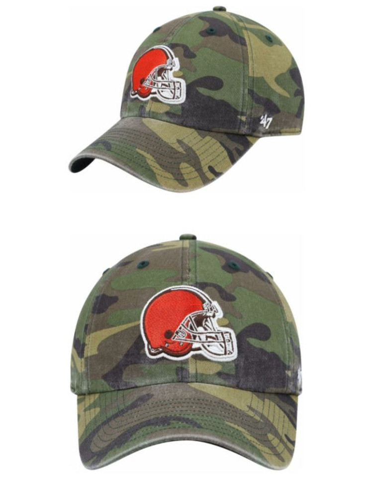 47브랜드 클리블랜드 브라운스 카모 클린업 볼캡--1