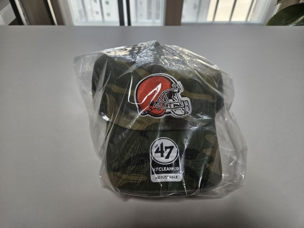 47브랜드 클리블랜드 브라운스 카모 클린업 볼캡--3