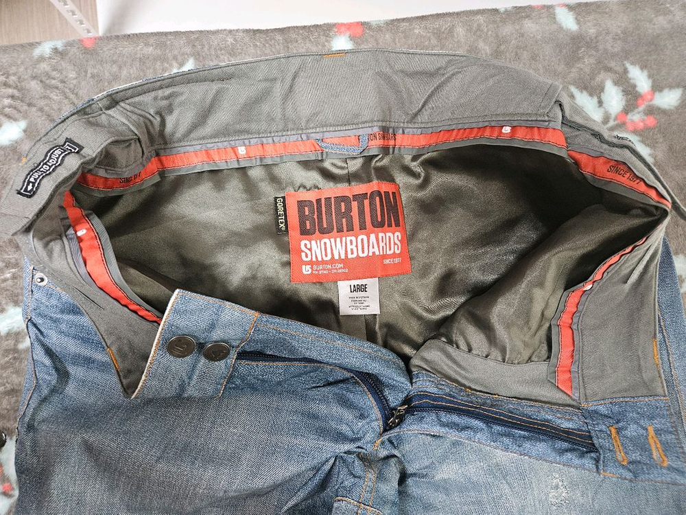 [L]버튼 더진스 고어텍스 청바지 스노우보드복--3