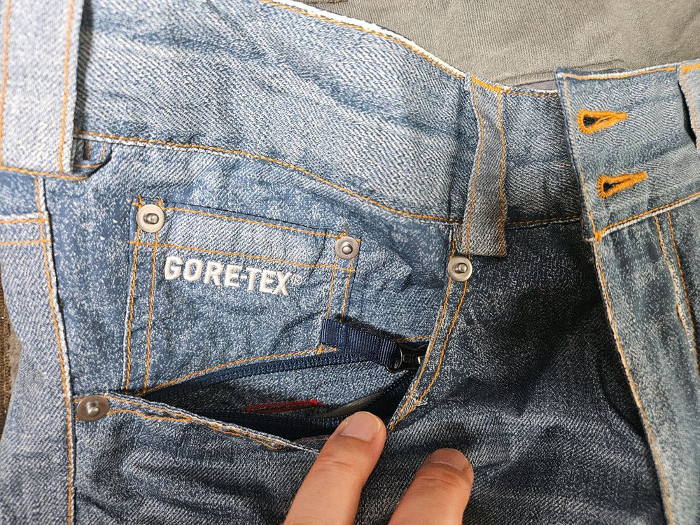 [L]버튼 더진스 고어텍스 청바지 스노우보드복--6