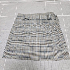 체크 미니 스커트 55사이즈