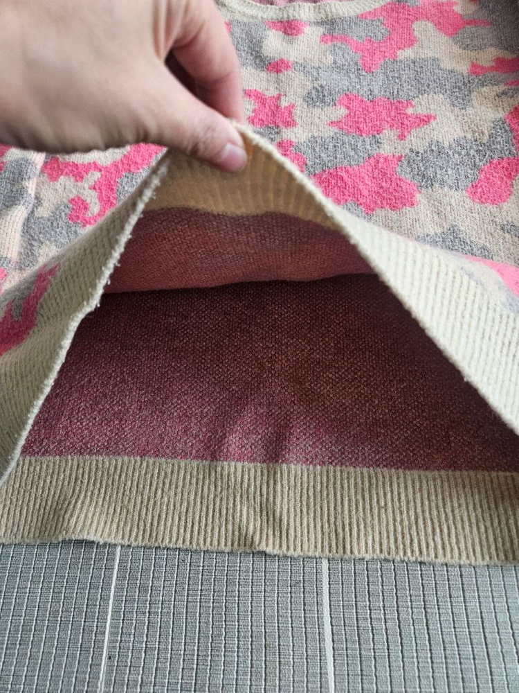 무자크 핑크 니트 프리사이즈--2