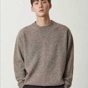 [새상품] 1) 밈더워드로브 멀티 컬러 오버사이즈 니트 멀티 베이지