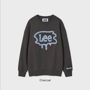 [새상품] L) 팔렛 X Lee 브러쉬 트위치 로고 맨투맨 챠콜