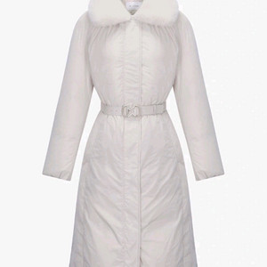 MICHAA 미샤 24 구스다운 밍크 퍼 롱패딩 블랙