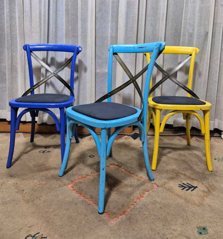 인테리어 빈티지 크로스백 체어--1