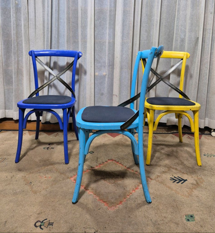 인테리어 빈티지 크로스백 체어--2