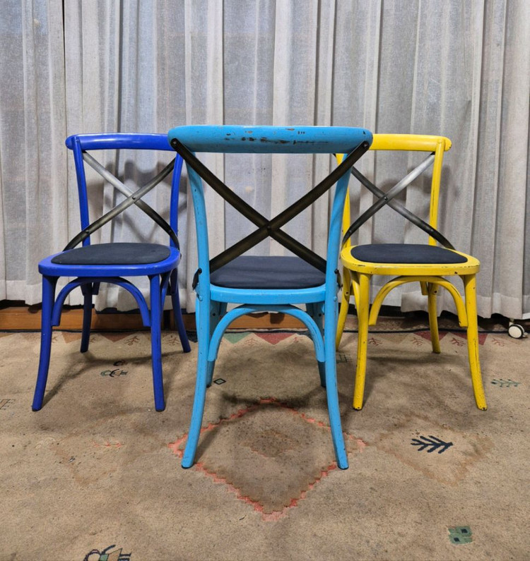 인테리어 빈티지 크로스백 체어--3