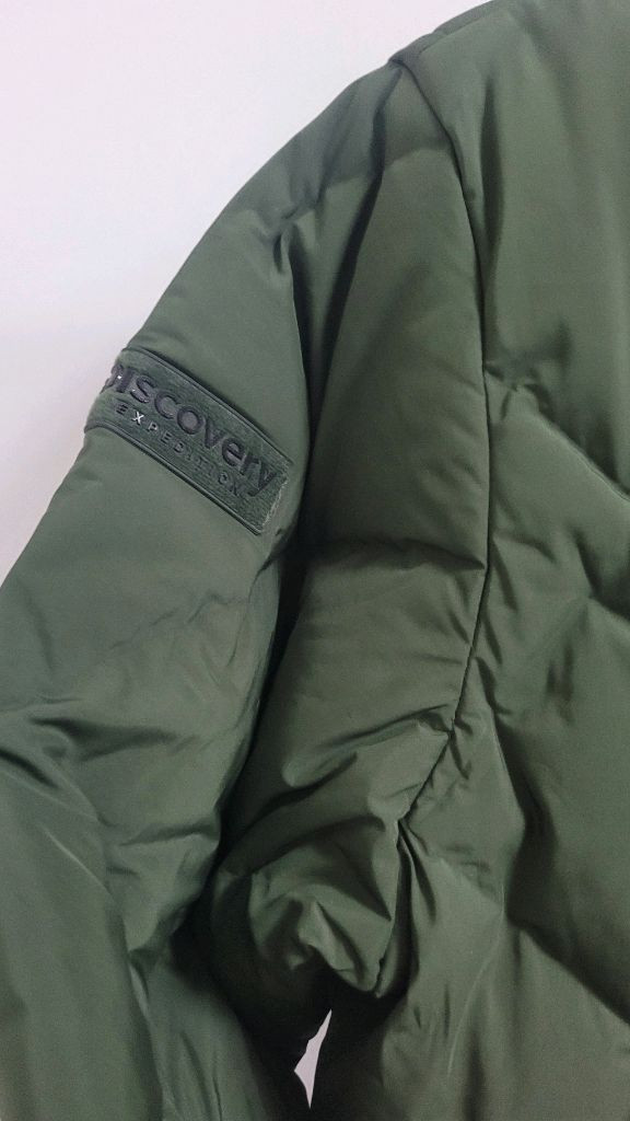 새상품)디스커버리 남성 카라넥 튜브 구스다운 경량패딩 100--5