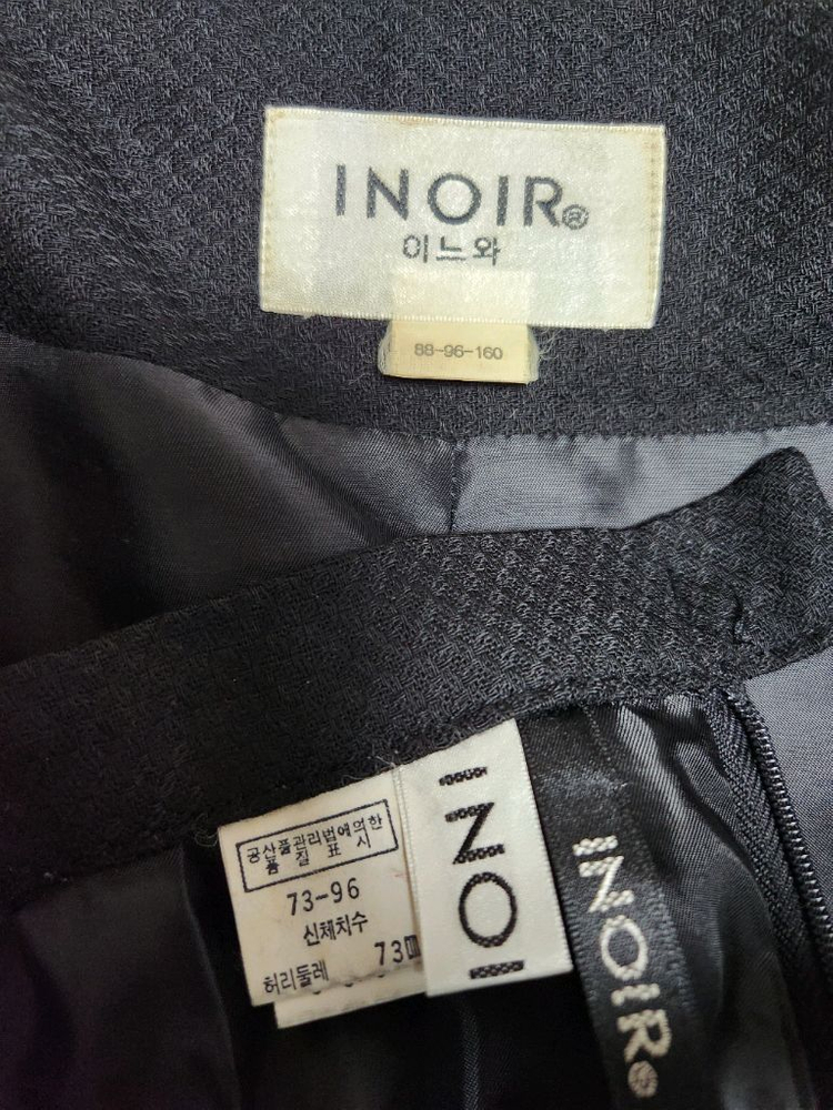 여성 정장 세트, 이느와, 55-66, 모직 백프로--4