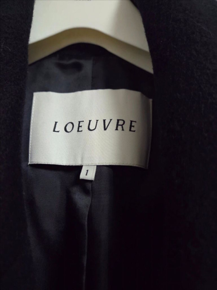 루에브르 캐시미어 더블 코트 1사이즈 블랙--8