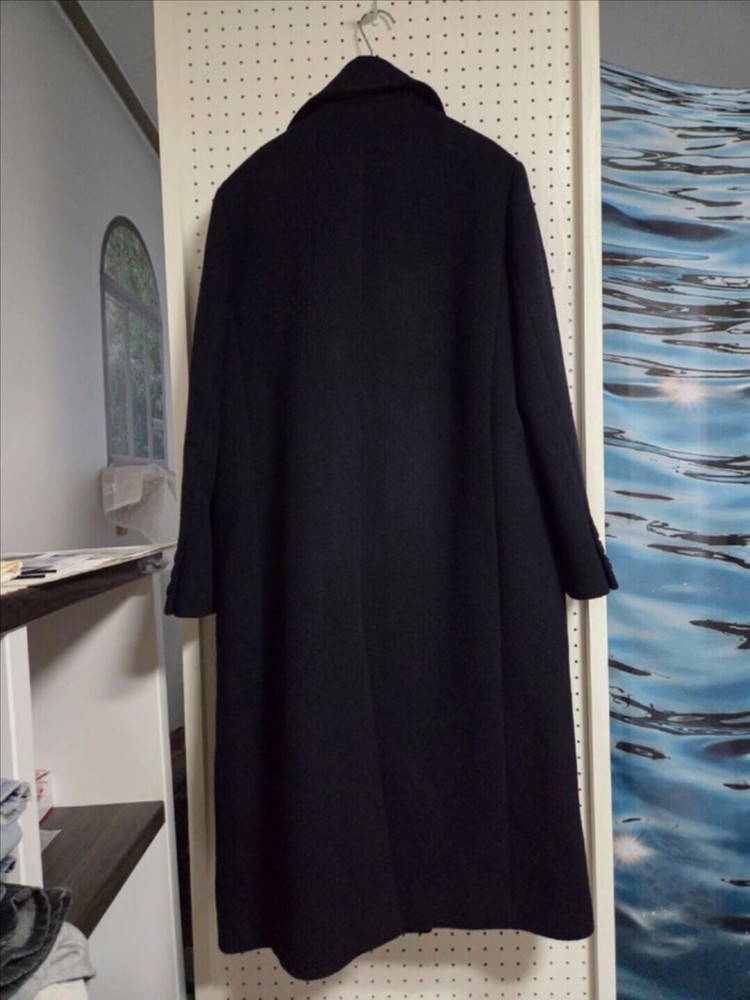 루에브르 캐시미어 더블 코트 1사이즈 블랙--9