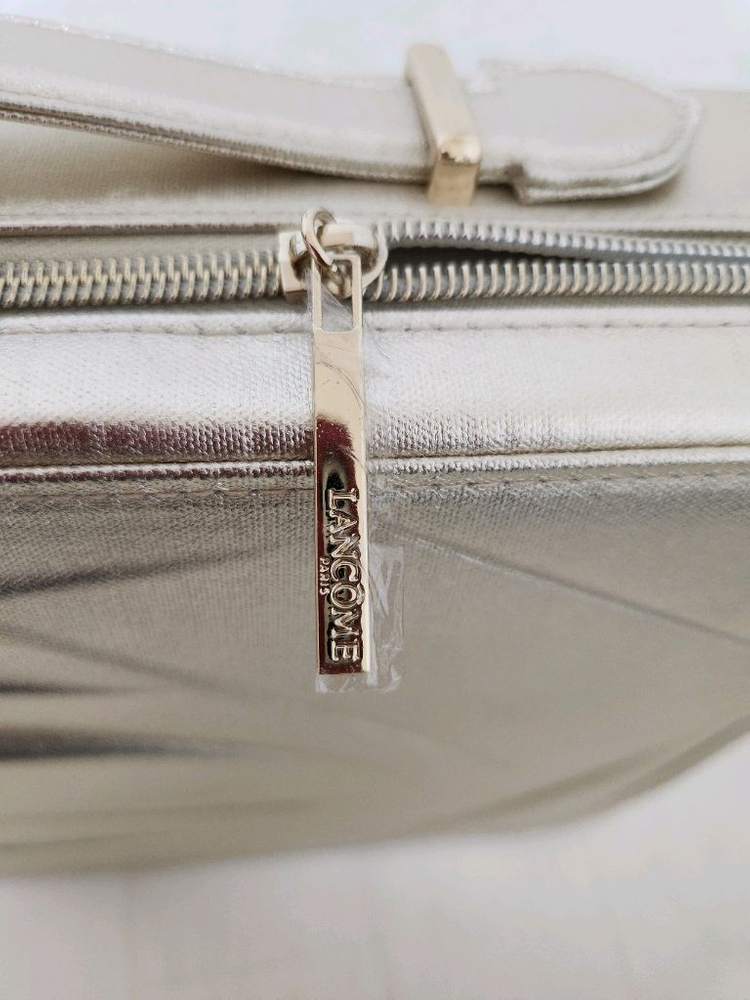 장미 패턴 화장품 케이스, 랑콤 골드 메이크업 박스, 새것--2