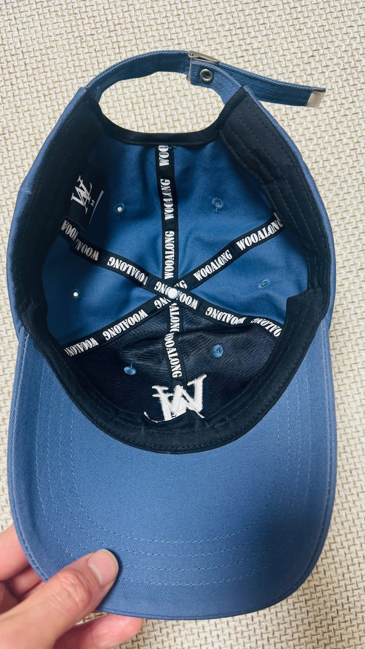 우알롱 시그니처 로고 볼캡 - 미드 블루 M 이미지