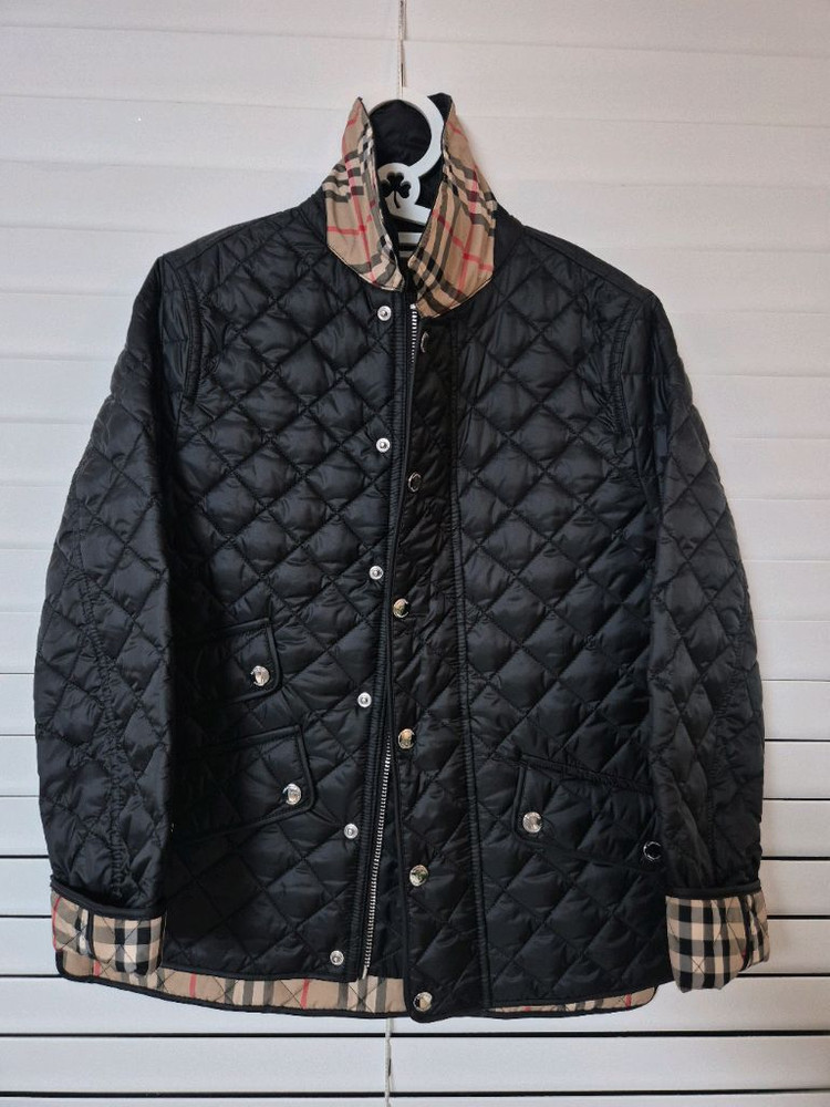 s급)버버리 키즈 퀼팅 블랙 자켓(10y)--2