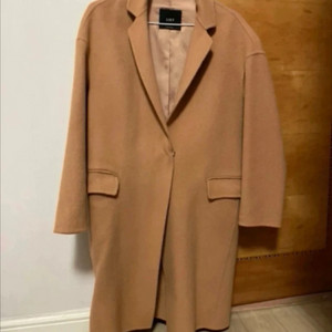 LIST 베이지 핸드메이드 코트 (울100%)