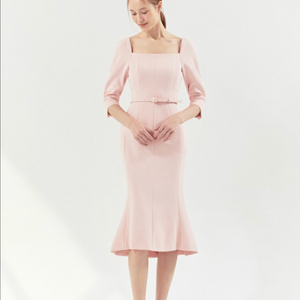 새상품 비에이유 바이 브라이드앤유 오데뜨 살몬핑크 / 55사이즈