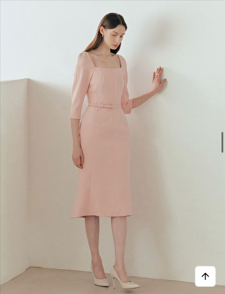 새상품 비에이유 바이 브라이드앤유 오데뜨 살몬핑크 / 55사이즈--2