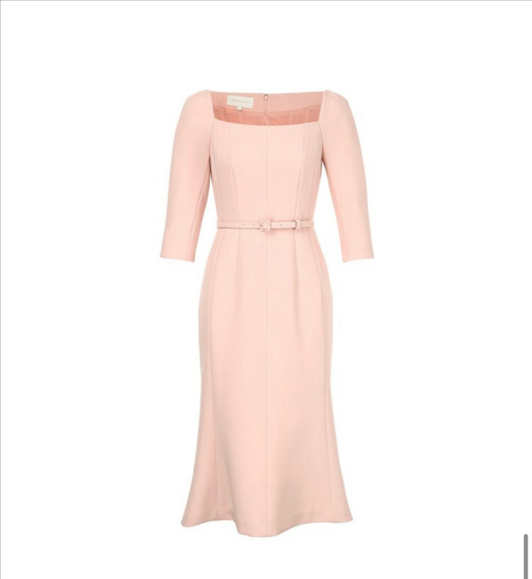 새상품 비에이유 바이 브라이드앤유 오데뜨 살몬핑크 / 55사이즈--3