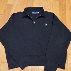 폴로 랄프로렌 정품 여성 하프집업 맨투맨 블랙 S 160/84