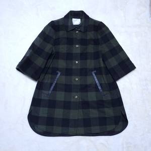 레니본 여성 체크 울 자켓 S 0122