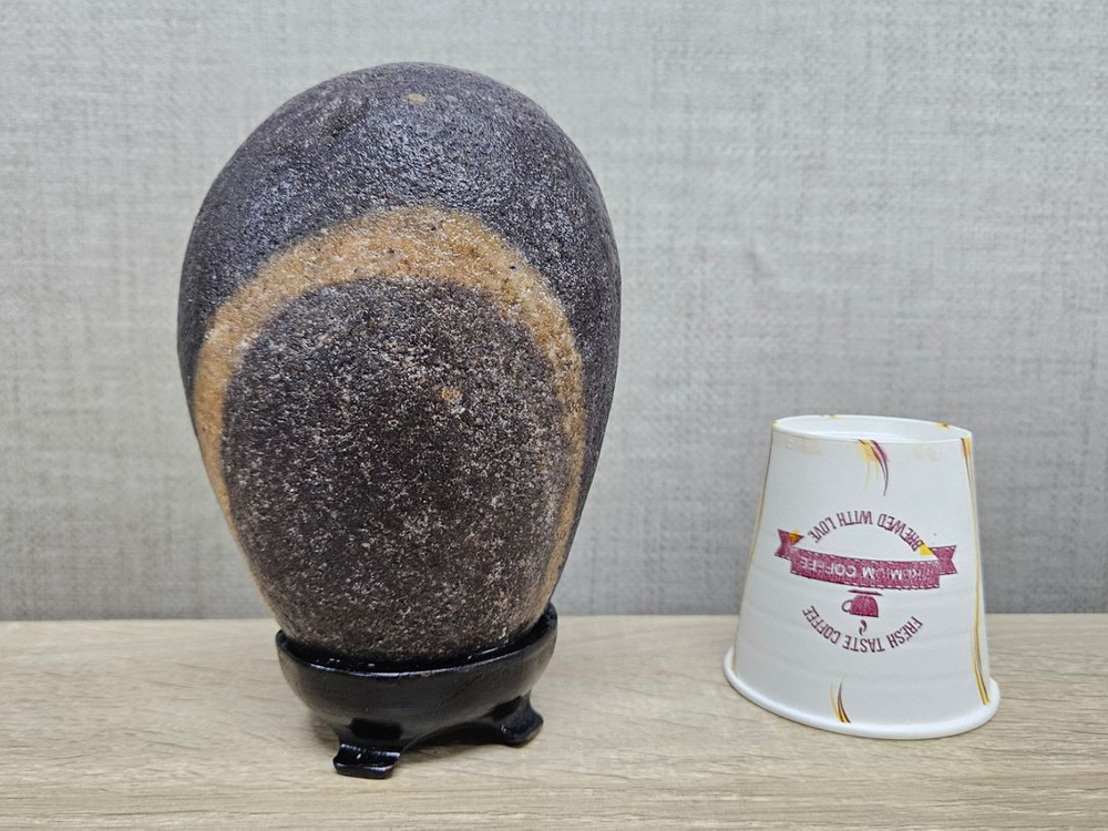 수석 돌 영춘 일출경 그림돌 색채석 입석--2