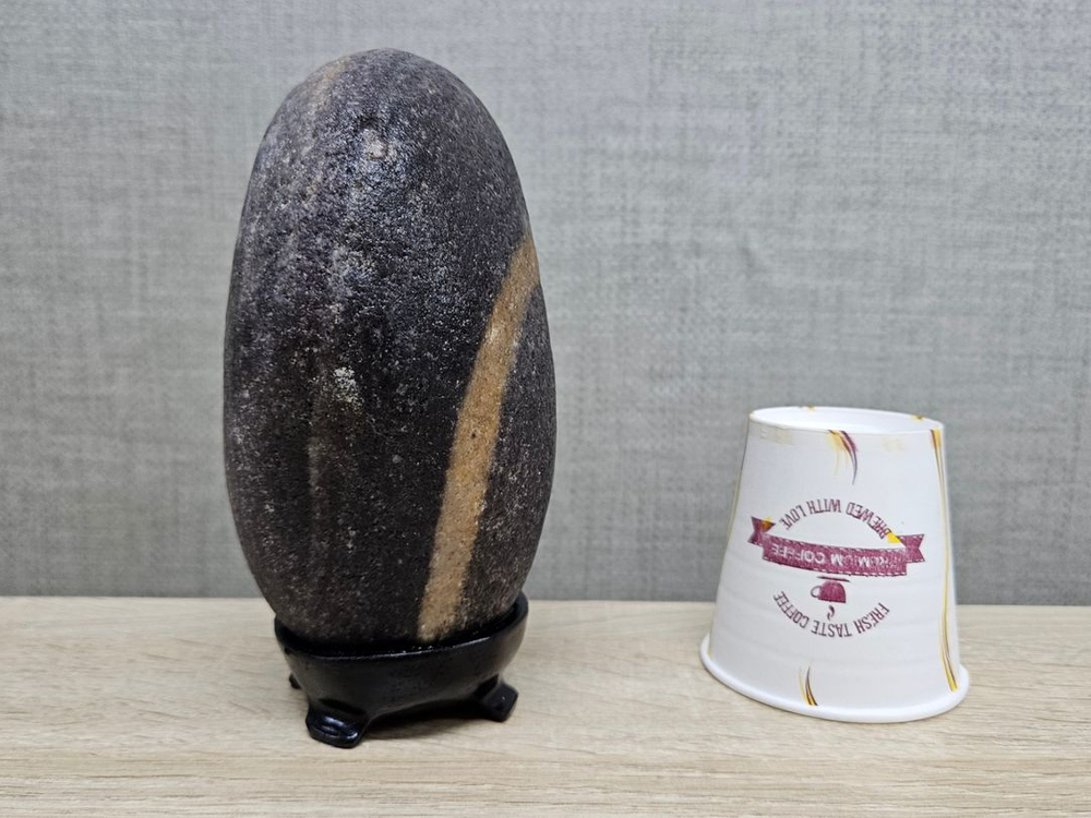 수석 돌 영춘 일출경 그림돌 색채석 입석--5