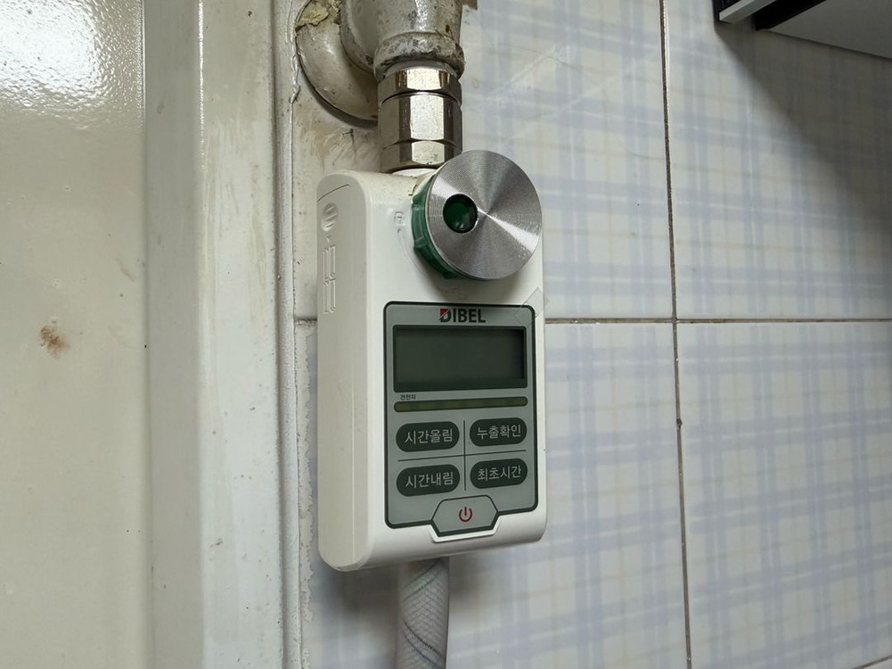 린나이 3구 가스레인지&가스 자동 차단기--2