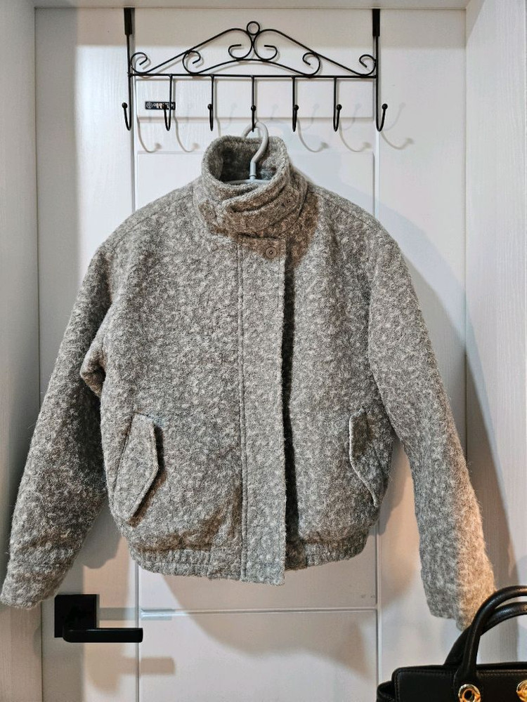 도매텍 제평브랜드 부클 봄버자켓--1