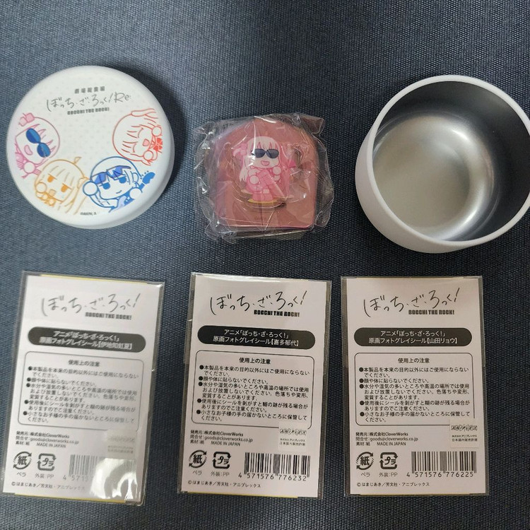 봇치 더 록 원화 포토 카드 그레이 씰 3종 및 극장판 굿즈 이미지