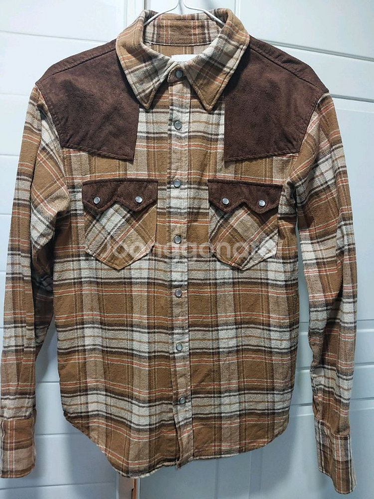 out of sight 웨스턴 플란넬 헌팅 셔츠 90사이즈--1