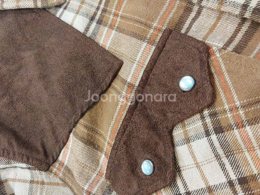 out of sight 웨스턴 플란넬 헌팅 셔츠 90사이즈--5