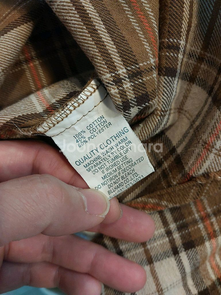 out of sight 웨스턴 플란넬 헌팅 셔츠 90사이즈--8