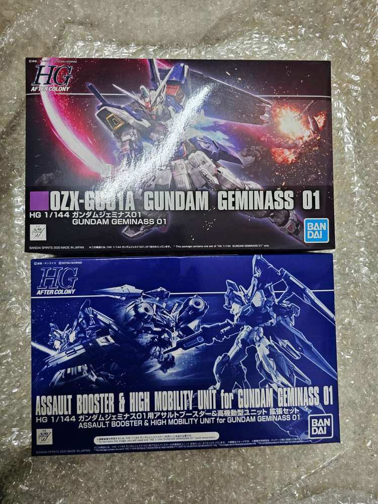 반다이 클럽G HG 제미나스01, 어설트부스터&고기동형 판매 합니다.--0
