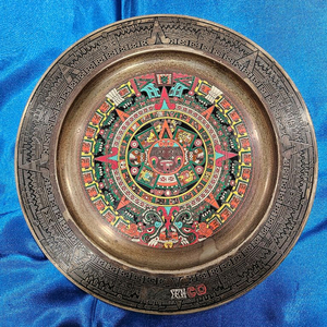 빈티지 에스닉 멕시코 장식 접시 이미지