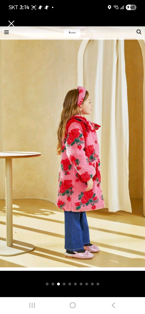 에이리틀 핑크 로즈 덤블코트xxl +헤어밴드 이미지