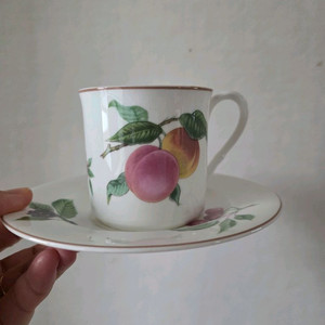 한국도자기 빈티지 커피잔 2조 박스새상품