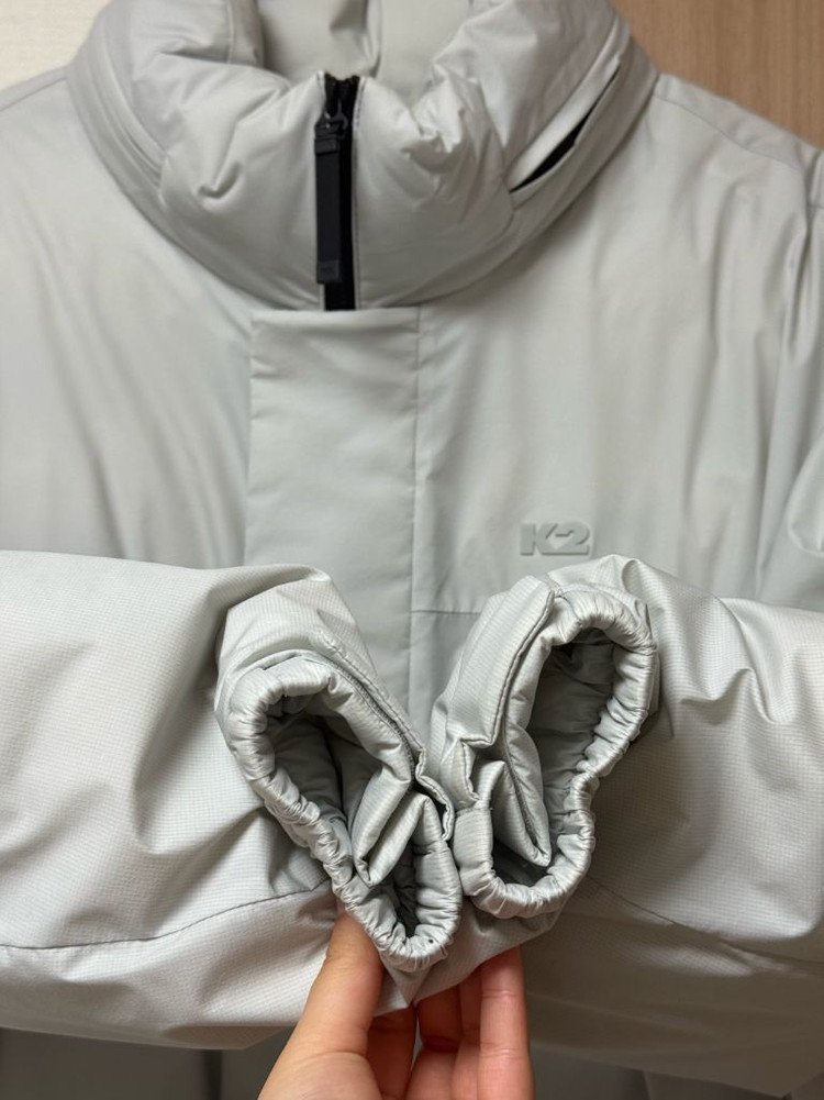 K2 | 씬에어 라이트 구스다운 90 스노우그레이 숏패딩 푸퍼 이미지