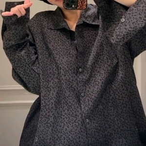 레오파드 패턴 파자마